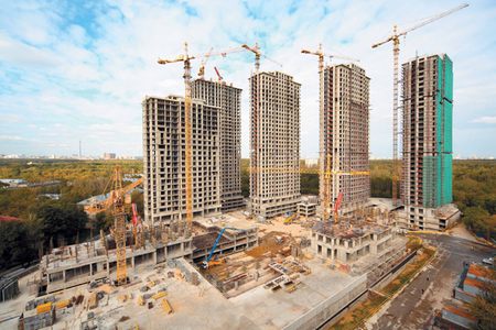 Строящийся жилой комплекс Строящийся жилой комплекс